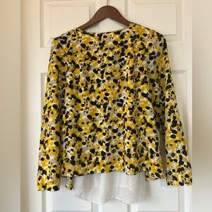 B2G1F H&M long sleeve yellow black white top